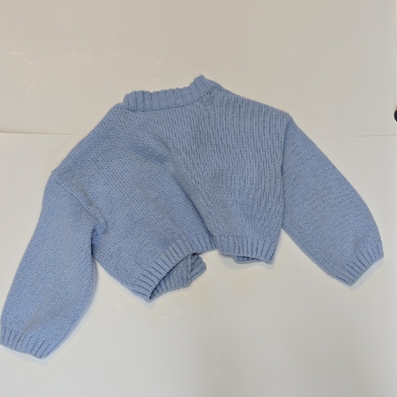 Womens Blue Cloud Cardigan - Picture 3 of 3